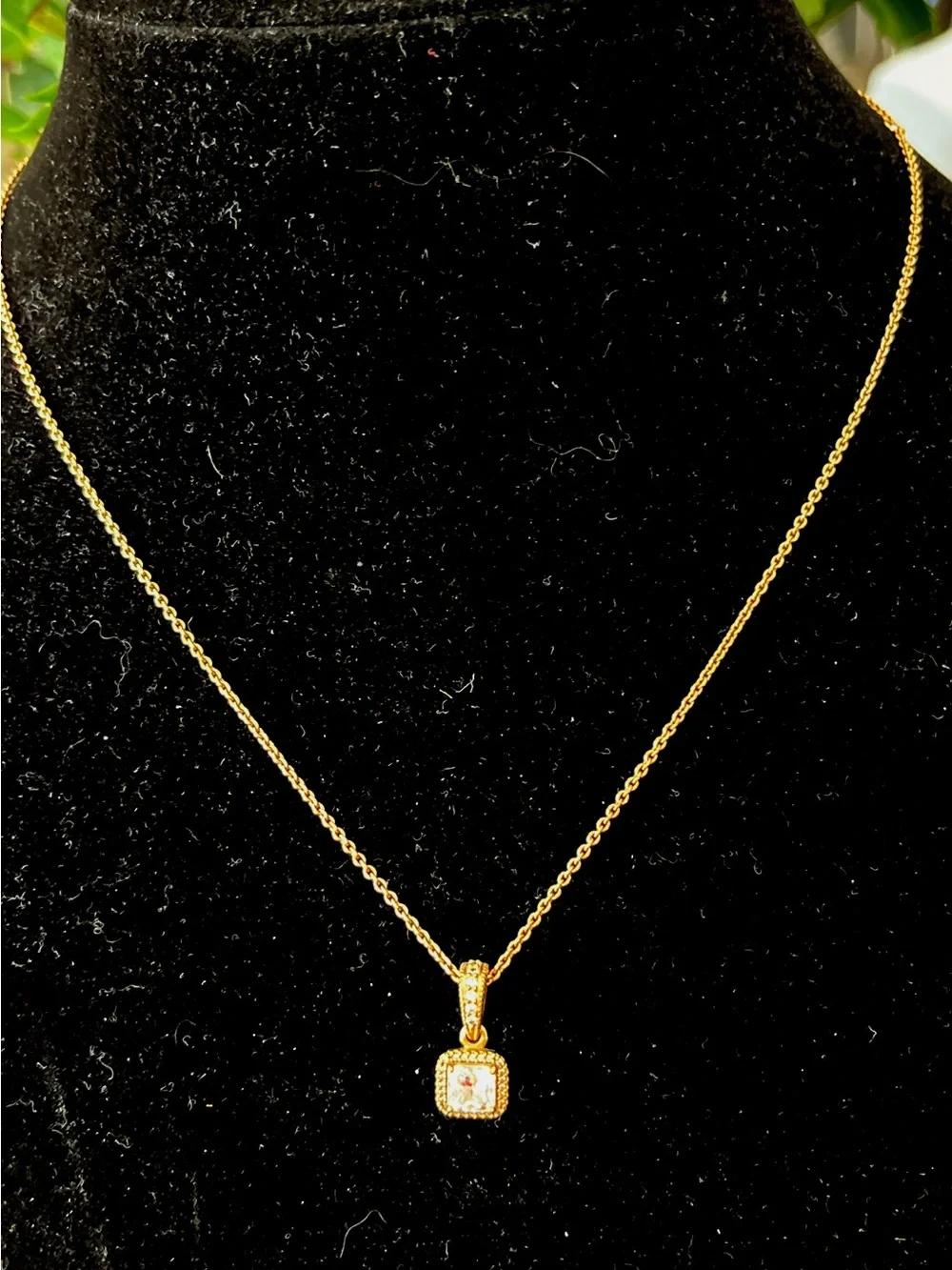 Authentic PANDORA Rose Timeless Elegance CZ Necklace #380378CZ